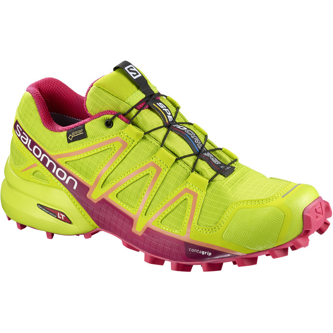 Buty Do Biegania W Terenie Damskie Salomon SPEEDCROSS 4 GTX® W - Żółte - Polska (048-RNQGEI)